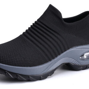 Tênis Elásticos Ortopédicos Flexíveis Rasos Calçado Feminino
