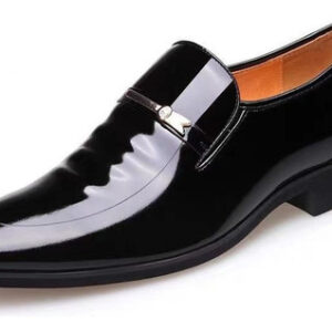 Sapatos Masculinos De Couro Envernizado Estilo Britânico