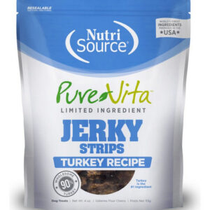 Nutrisource Purevita Lid Jerky Strips, Petiscos Para Cães, T
