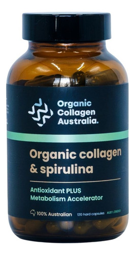 Colágeno Puro Com Espirulina 120 Cápsulas Da Organic Collage
