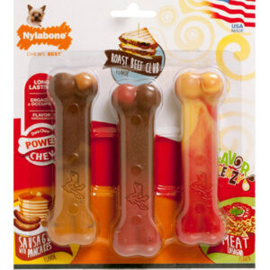 Pacote Triplo De Panquecas E Salsichas Nylabone Flavor Frenz
