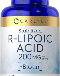Suplemento De Ácido Carlyle R-lipóico 100mg 60 Cápsulas