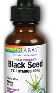 Óleo De Semente Preta - 7% De Timoquinona 30 Ml Por Solaray