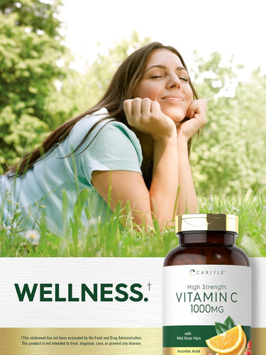 Carlyle Vitamina C 1000mg 300 Comprimidos Vegetarianos - Imagem 6