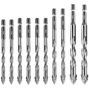 10 Unidades De Broca Excêntrica De Dente De Serra De Quatro