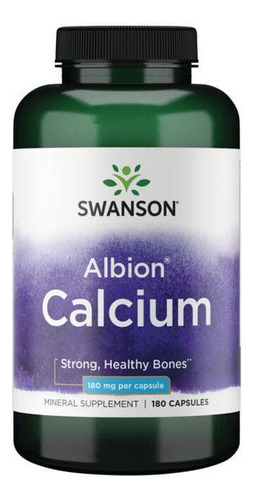 Albion Calcium 180 Mg 180 Cápsulas Da Swanson Vitamins