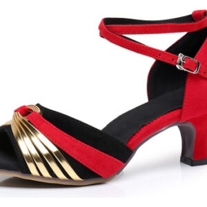 Sapatos De Dança Latina Femininos Salto Baixo Sola Macia 5cm