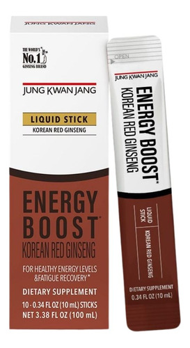 Jungkwanjang Liquid Stick Energy Boost, 1 Unidade, De Cheong