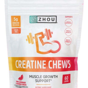 Creatina Para Mastigar 60 Unidades Da Zhou Nutrition