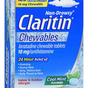 Claritin Cool Mint Flavored 24 Chewable Tabs By Bayer