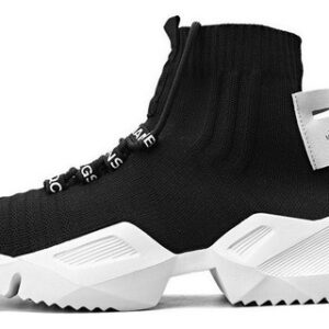 Tênis Masculino Branco Cano Alto Barato Branco / Preto