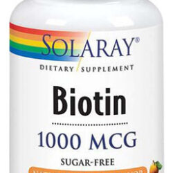 Biotina 1.000 Mcg De Laranja 100 Pastilhas Da Solaray