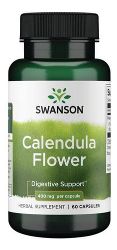 Flor De Calêndula 400 Mg 60 Cápsulas Da Swanson Vitamins