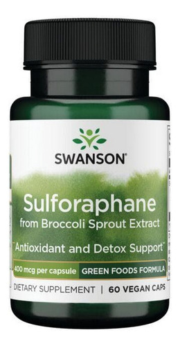 Sulforafano De Extrato De Broto De Brócolis 400 Mcg 60 Cápsu