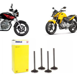 Valvula Admissao E Escape Cb300 / Xre 300 4pcs Metal Leve