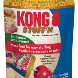 Bolsa De Pasta Kong Stuff'n Dog Treat, Manteiga De Amendoim,