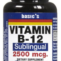 Vitamina B12 Sublingual 2500 Mcg 60 Comprimidos Por Vitamina