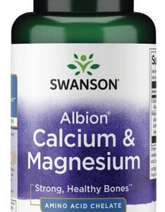 Albion Calcium And Magnésio 60 Cápsulas Da Swanson Vitamins
