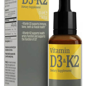 Vitamina D3 E K2 10 Ml 0,34 Onças, Da Talya