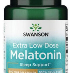 Dose Extra Baixa De Melatonina 500 Mcg 60 Cápsulas Vegetais
