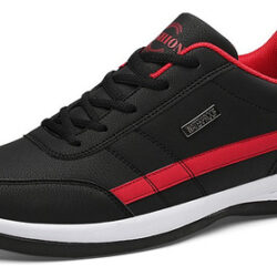 Tênis Esportivo Masculino De Couro Para Caminhada