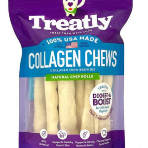 Petiscos Naturais Para Cães Treatly Collagen Chew Rolls, Peq