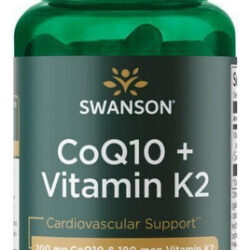 Coq10 Plus Vitamina K2 60 Cápsulas Gelatinosas Da Swanson Vi