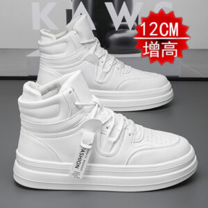 Sapatos Casuais Masculinos De Cano Alto Que Aumentam A Altur