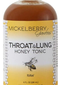 Tônico De Mel Para Garganta E Pulmão 8 Onças Da Mickelberry