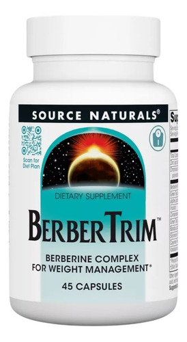 Cápsulas Vegetais Berbertrim 45 Da Source Naturals