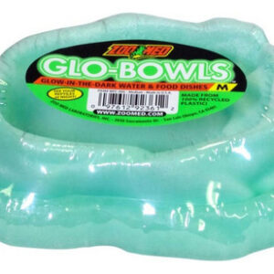 Taça Combinada Zoo Med Glo-bowl Glow In The Dark Verde, Médi