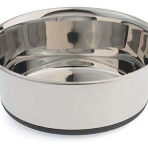 Pet Zone Products Em Aço Inoxidável Cat Bowl Silver, 1 Cada/