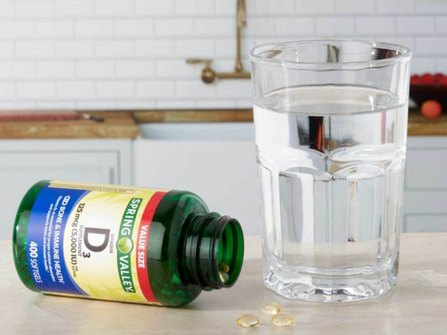 D3 125mcg 5.000iu Vitamina Spring Valley 400 Softgels - Imagem 3