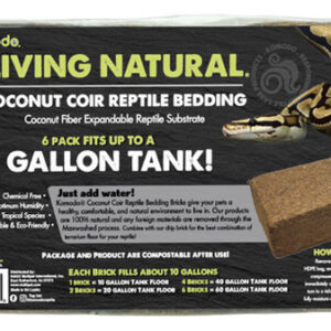 Tijolo De Cama Komodo Living Natural Coconut Coir Reptile 1