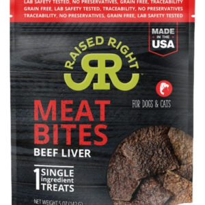 Meat Bites, Fígado Bovino Para Cães E Gatos, Guloseimas De 5