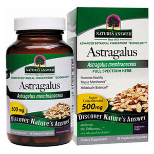 Raiz De Astrágalo Padronizada Em 60 Vcaps Pela Nature's Answ