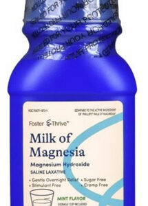 Leite De Menta E Magnésia 12 Onças Da Foster And Thrive