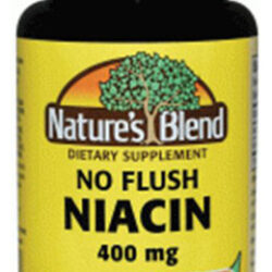 Niacina No Flush 400 Mg 60 Cápsulas Da Nature's Blend
