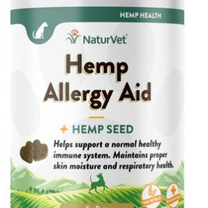 Naturvet Hemp Allergy Aid Soft Chew, 1 Cada, 60 Unidades, Da