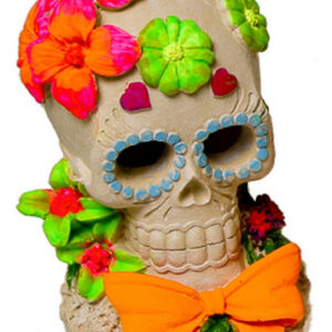 Ambientes Exóticos Sugar Skull Flower Aquarium Ornament 1 E
