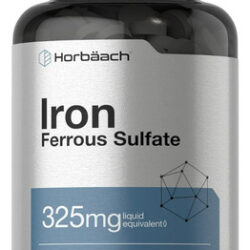 Suplemento Horbaach Sulfato Ferroso Ferro 325 Mg 180 Sofgels