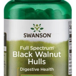 Full Spectrum Black Walnut Hulls 500 Mg 60 Cápsulas Da Swans