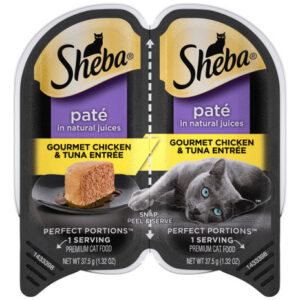 Sheba Perfect Portions Pate Wet Cat Food Gourmet Chicken & T