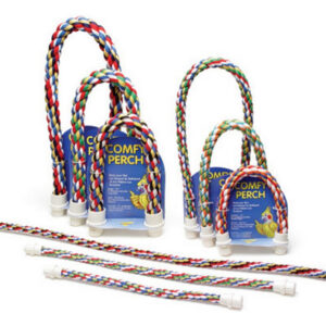 Poleiro De Corda Flexível Multicolorido Jw Pet 32 , Médio, 1