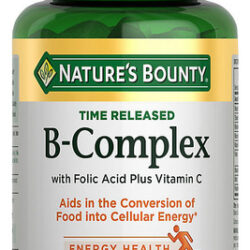 Complexo B Com Ácido Fólico E Vit C Nature Bounty 250 Compri