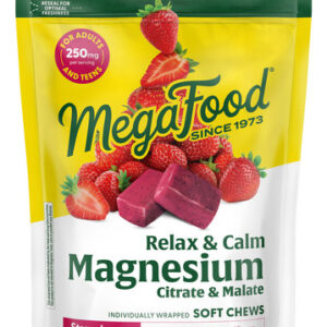 Relax + Calm + Magnesium Soft Chews Sabor Morango 30 Chews D