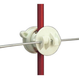 Isoladores De Haste Aparafusados Brancos, 25 Pacotes Da Gall