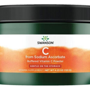 Vitamina C De Pó De Ascorbato De Sódio, 4,23 Onças, Da Swans