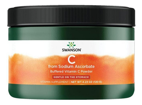 Vitamina C De Pó De Ascorbato De Sódio, 4,23 Onças, Da Swans
