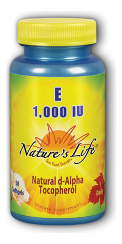 Vitamina E D-alfa E Tocoferóis Mistos 1000 Ui 50 Cápsulas Ge